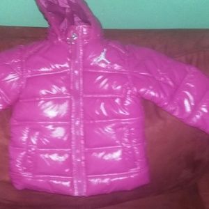 Toddler Girls PINK Air Jordan Coat